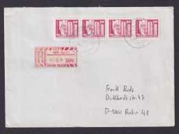 Briefmarken DDR R Brief MEF Aufbau Plus Einschreibemarke 50 Pfg. Gebühr Bezahlt - Covers & Documents