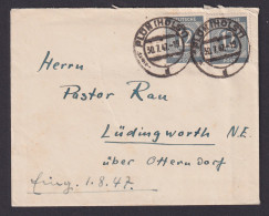 Briefmarken All. Besetzung Gemeinschaft Brief MEF 12 Pfg. Plön Holstein - Otros & Sin Clasificación