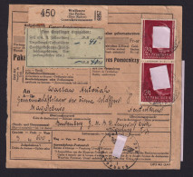 Besetzung Polen Generalgouvernement Nachnahme Paketkarte Wolborz Petrikau Radom - Other & Unclassified