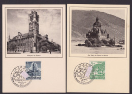 Briefmarken Deutsches Reich WHW Ex. 752-759 Maximumkarten Leipzig Selten - Covers & Documents