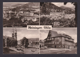 Ansichtskarte Meiningen Thüringen Juri Gagarin Schule Gastronomie Hotel - Sonstige & Ohne Zuordnung