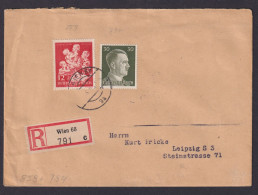 Ostmark Österreich Deutsches Reich R Brief Wien Leipzig SST Reichsmessestadt - Covers & Documents