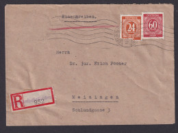 Briefmarken All. Besetzung Gemeinschaft R Brief MIF Not R Zettel Steinbach - Other & Unclassified