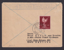 Besetzung Triest Deutsches Reich Brief Dienstpost Triest Ober Polaun Tschechien - Besetzungen 1938-45