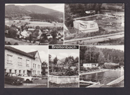 Ansichtskarte Breitenbach Thüringen Zella Mehlis Schwimmbad Campingplatz - Sonstige & Ohne Zuordnung