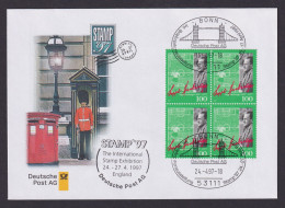 Philatelie Viererblock Briefmarkenausstellung Stamp 1997 London England SST - Briefe U. Dokumente