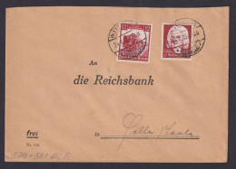 Deutsches Reich Brief Wittenberg Halle Mit 2x Sondermarke 12 Pfg. - Lettres & Documents