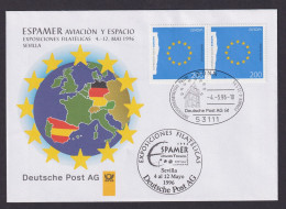 Philatelie Paar MEF Briefmarkenausstellung Espamer Sevilla Spanien - Storia Postale