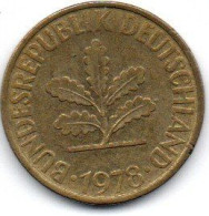 10 Pfennig 1978F(coté Face Photo Unique Pour Toutes Les Pièces) - 10 Pfennig