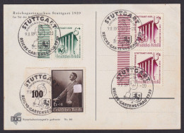 Deutsches Reich Ansichtskarte Stuttgart Reichsgartenschau Mit 4 Wunderbar - Covers & Documents