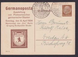 Deutsches Reich Privatganzsache Philatelie Berlin Guter SST W 62 Germanopost - Other & Unclassified