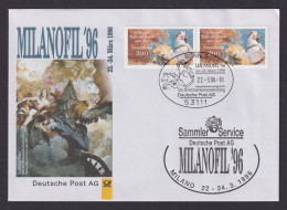 Philatelie Brief MEF Paar Briefmarkenausstellung Milanofil Mailand Italien 1996 - Cartas & Documentos