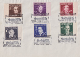 Österreich 632-637 Wohlfahrt Erfinder Jeweils Mit Gutem SST Tag Der Briefmarke - Covers & Documents