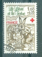 FRANCE - N°2024 Oblitéré -  Au Profit De La Croix-Rouge. Fables De La Fontaine.            . - Red Cross
