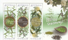 2022 Australia Bush Seasonings Spices Plants  Souvenir Sheet MNH  @ BELOW FACE VALUE - Unused Stamps