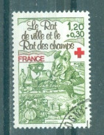 FRANCE - N°2025 Oblitéré -  Au Profit De La Croix-Rouge. Fables De La Fontaine.            . - Red Cross