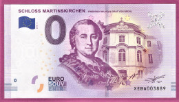 0-Euro XEBA 2018-2 SCHLOSS MARTINSKIRCHEN - FRIEDRICH WILHELM GRAF VON BRÜHL - Private Proofs / Unofficial