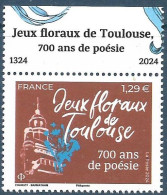 Jeux Floraux De Toulouse  700 Ans De Poésie (2024) Neuf** - Ongebruikt