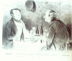 Lithographie Daumier Honoré Signée Paris 34 1839 - Prints & Engravings