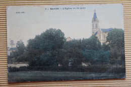 CP 54 BAYON L'église Vu Du Pont Toilée Couleur - Autres & Non Classés