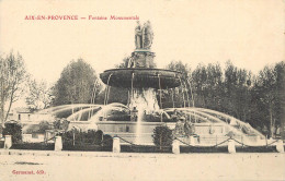 CPA France Aix En Provence Fontaine Monumentale - Autres & Non Classés