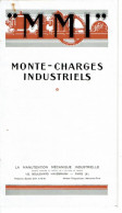 Catalogue M.M.I. Monte-charges Industriels Monte Charge Manutention Mécanique Industrielle Draeger - Cartes De Visite