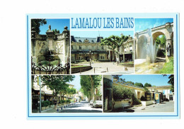 Cpm - 34 - Lamalou Les Bains - Station Thermale - Casino Machines à Sous  - Fontaine Restaurant - Lamalou Les Bains