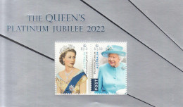 2022 Australia QEII Queen Platinum Jubilee FOIL Souvenir Sheet MNH  @ BELOW FACE VALUE - Unused Stamps