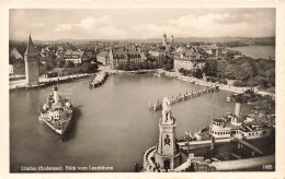 ALLEMAGNE - Lindau (Bedensee) - Blick Vom Leuchtturm - Bateaux - Animé - Le Quai - Carte Postale Ancienne - Lindau A. Bodensee