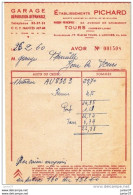 Relevé De Compte 1961 Des établissements Pichard, Concessionnaires Citroën, Service Panhard & Facture 1961 - Auto's