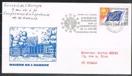 NAT-L36 - FRANCE Flamme Temp. Sur FDC Du Conseil De L'Europe Conférence Conservation De La Nature 1970 - Brieven & Documenten