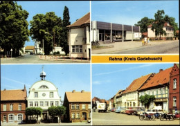 CPA Rehna In Mecklenburg, Rathaus, Kaufhalle, Post, Schweriner Straße - Sonstige & Ohne Zuordnung