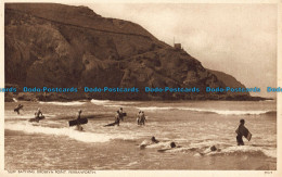 R040360 Surf Bathing Droskyn Point. Perranporth - World