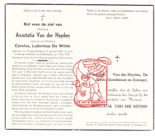 DP Anastatia Van Der Heyden ° Clinge Hulst NL 1864 † Kieldrecht Beveren Waas BE X Carolus De Wilde // Goedemont Everaert - Images Religieuses