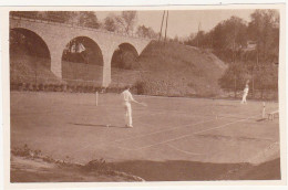 3 Anciennes Photographies Amateur / Années 30 / Lieux à Identifier / Partie De Tennis - Sports