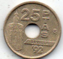 25 Pesetas 1992 - 25 Pesetas