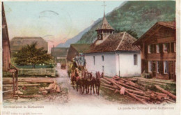 SVIZZERA - GRIMSEL - La Poste De Grimsrel Près Guttannen (corriere) Litografica, Viag. 1906 - FEBB-2024-37-39 - Otros & Sin Clasificación