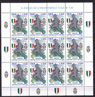A1537 - ITALIA MINIFOGLIO Ss N°17 ** CALCIO FOOTBALL ( Registered Shipment Only ) - Blocks & Kleinbögen