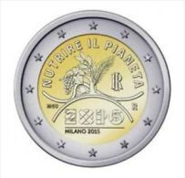 2015-ITALIA REPUBBLICA-2 EURO -EXPO-FDC Da Rotolino - Italia