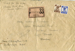 1944 Nepal British Legation VP 33 To India - Népal