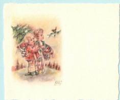 RARE FANTAISIE MIGNONNETTE DENTELEE ILLUSTRATEUR SIGNE ERNA MAISON THEME ENFANTS TYPE GERMAINE BOURET - Sonstige & Ohne Zuordnung