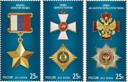 2012 1796 Russia Awards Of Russia MNH - Neufs