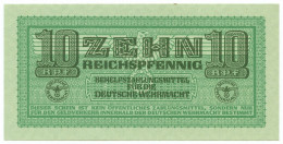 10 REICHSPFENNIG CERTIFICATO PAGAM. ESERCITO TEDESCO DEUTSCHE WERMACHT 1942 QFDS - 2. WK - Alliierte Besatzung