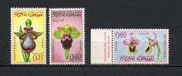 MAROC N°  494 à 496    NEUFS SANS CHARNIERE  COTE 5.00€    FLEUR FLORE - Marocco (1956-...)