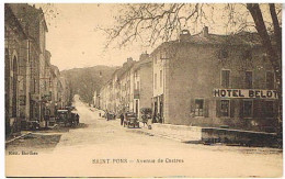 34  SAINT PONS  AVENUE DE CASTRES   HOTEL BELOT - Saint-Pons-de-Mauchiens