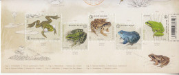 2022 Belgium Frogs Amphibians Miniature Sheet Of 5 MNH  @ BELOW FACE VALUE - Ungebraucht