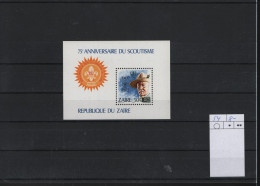 Zaire Michel Cat.No. Mnh/** Sheet 54 Scouts - Unused Stamps