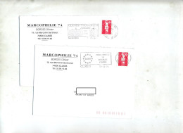 Lettre Flamme Cluses Jumelage , Europe - Maschinenstempel (Werbestempel)