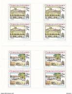TCHECOSLOVAQUIE 1980 BRATISLAVA 2 FEUILLES Yvert 2412-2413, Michel 2586-2587 KB NEUF** MNH Cote 30 Euros - Unused Stamps