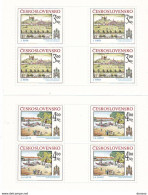 TCHECOSLOVAQUIE 1980 BRATISLAVA 2 FEUILLES Yvert 2412-2413, Michel 2586-2587 KB NEUF** MNH Cote 30 Euros - Ungebraucht